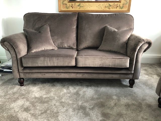 Re-upholstered sofa